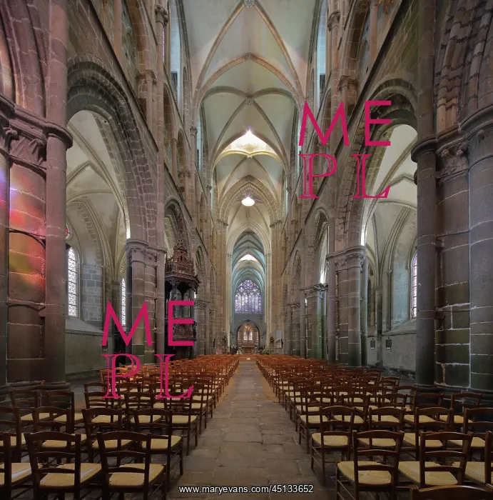 : Nave, Cathedral Saint-Samson, Dol-de-Bretagne : Nave, Cathedral Saint-Samson, Dol-de-Bretagne