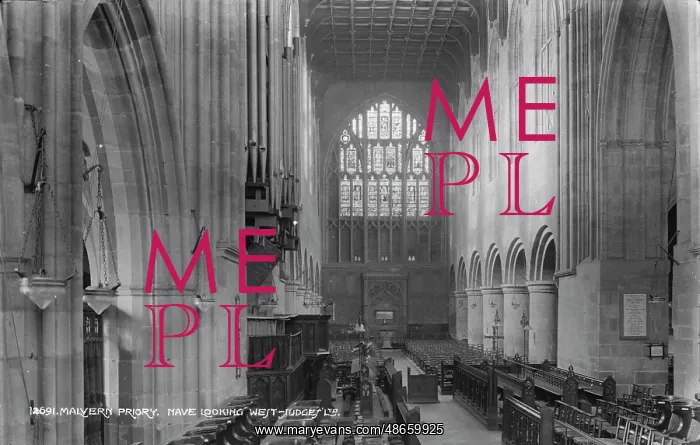 : Nave of Malvern Priory : Nave of Malvern Priory