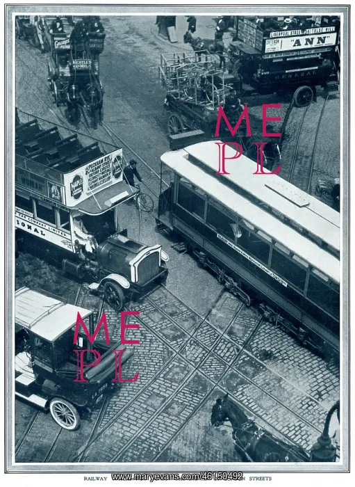 : Navigating through traffic in London 1912 : Navigating through traffic in London 1912