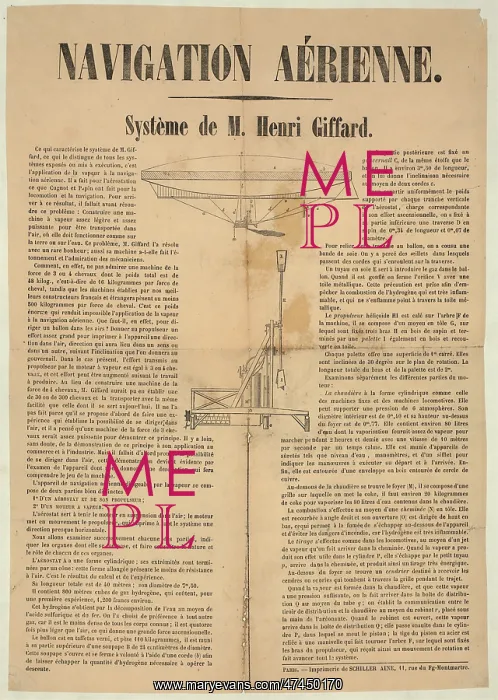 : Navigation aerienne, systeme de M. Henri Giffard : Navigation aerienne, systeme de M. Henri Giffard