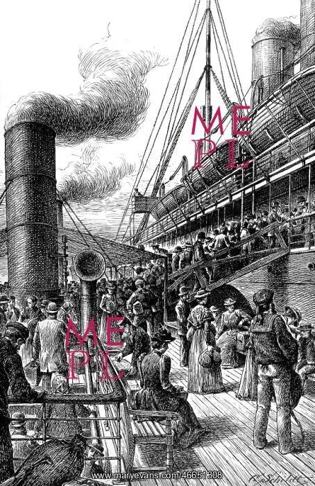 : navigation, emigrant ships, a tender is bringing : navigation, emigrant ships, a tender is bringing