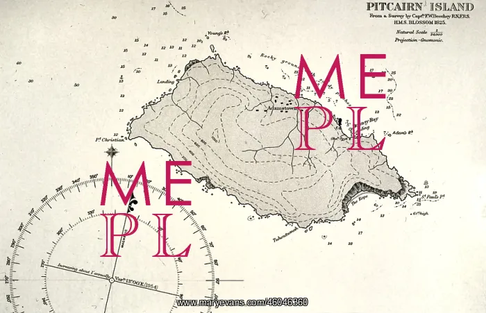 : navigation, Mutiny on the Bounty 1789, Pitcairn : navigation, Mutiny on the Bounty 1789, Pitcairn