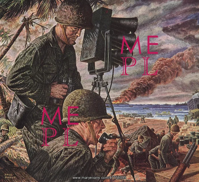 : Navy Beachmaster broadcasting Commands over Loudspeaker : Navy Beachmaster broadcasting Commands over Loudspeaker