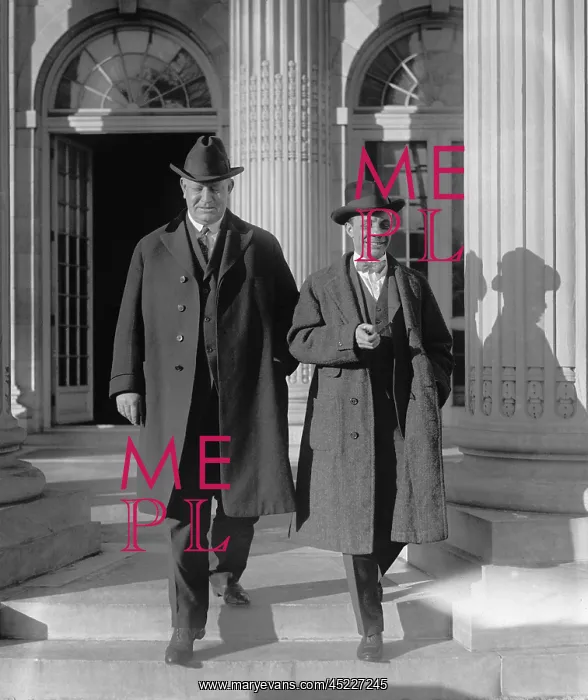 : Navy Secretary Edwin Denby with Assistant ? : Navy Secretary Edwin Denby with Assistant ?