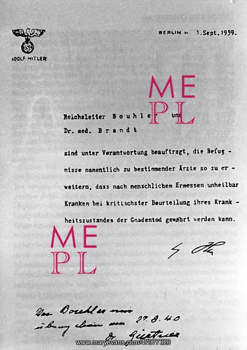 : Nazi Euthanasia Program : Nazi Euthanasia Program