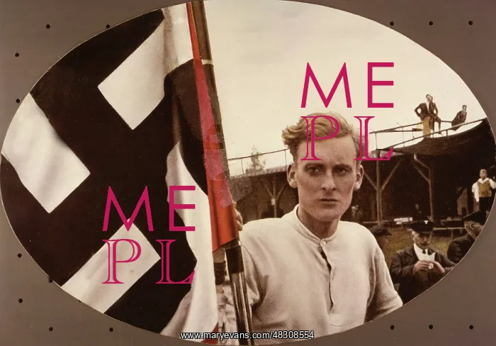 : Nazi flag bearer, 1932 : Nazi flag bearer, 1932