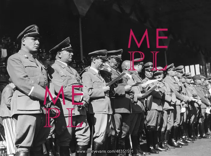 : Nazi personalities at the HJ parade for the : Nazi personalities at the HJ parade for the
