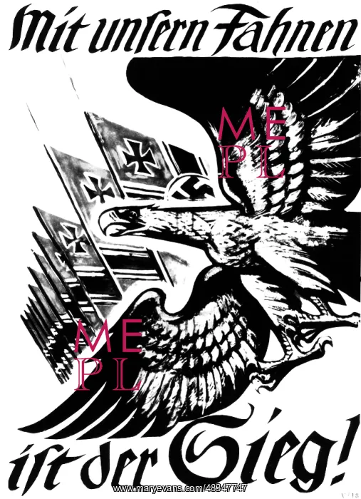 : Nazi propaganda poster, 1940 : Nazi propaganda poster, 1940