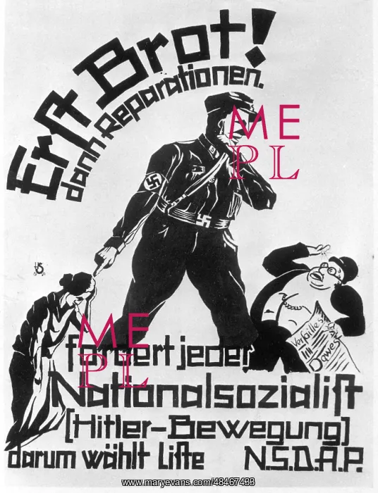 : NAZI PROPAGANDA POSTER : NAZI PROPAGANDA POSTER