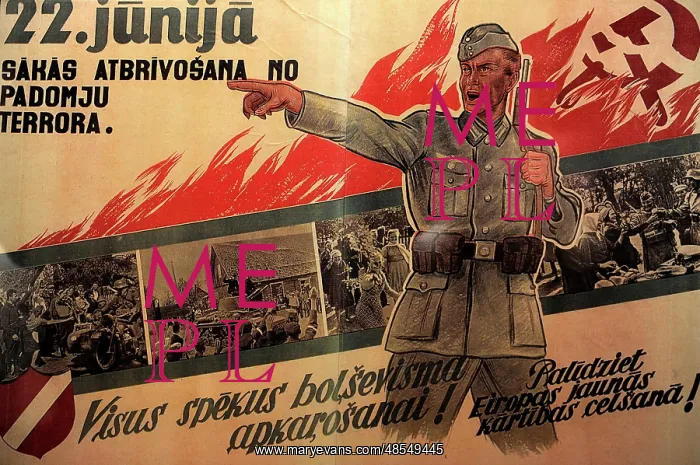 : Nazi's propaganda poster. From 1941 to 1944. Occupation Muse : Nazi's propaganda poster. From 1941 to 1944. Occupation Muse