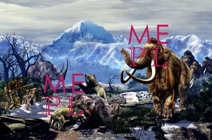  : Neanderthals approach a group of Machairodontinae feeding ?
