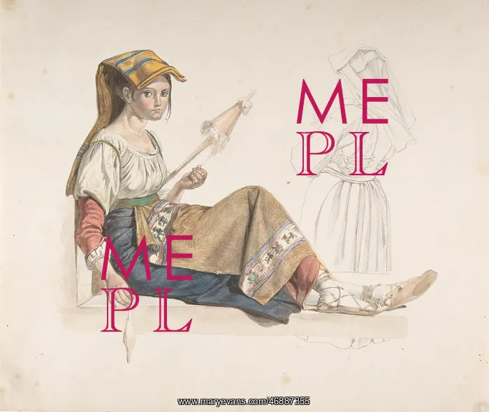 : Neapolitan Woman (recto); Study for an Interior : Neapolitan Woman (recto); Study for an Interior
