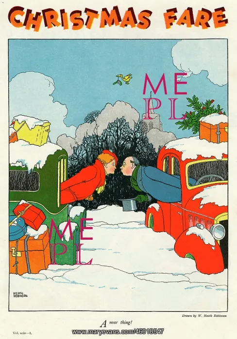 : A Near Thing by William Heath Robinson : A Near Thing by William Heath Robinson