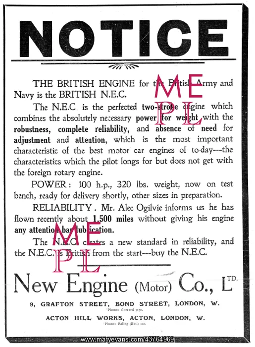 : N.E.C. New Engine - Aircraft Engines : N.E.C. New Engine - Aircraft Engines