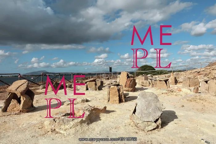 : Necropolis, Mozia, Sicily, Italy : Necropolis, Mozia, Sicily, Italy