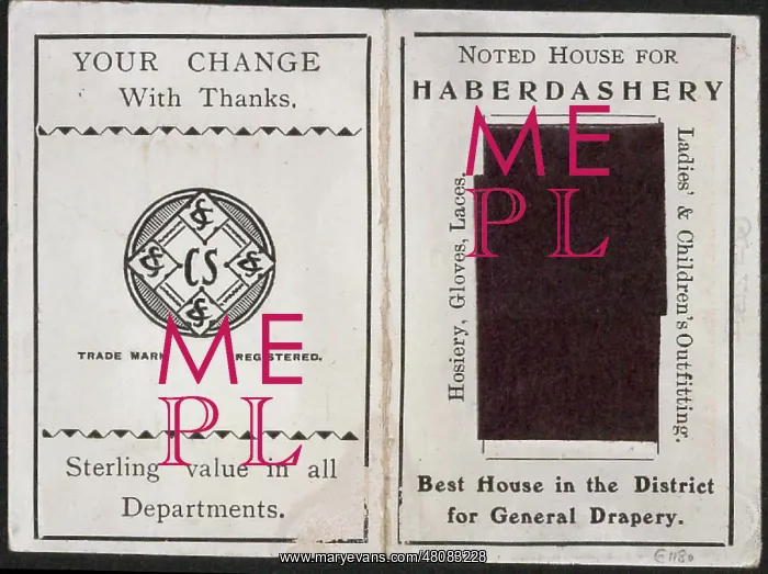 : Needle case from a haberdashery shop : Needle case from a haberdashery shop