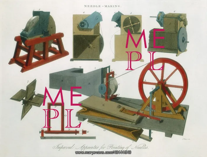 : Needle-making equipment including, fig 2: George : Needle-making equipment including, fig 2: George