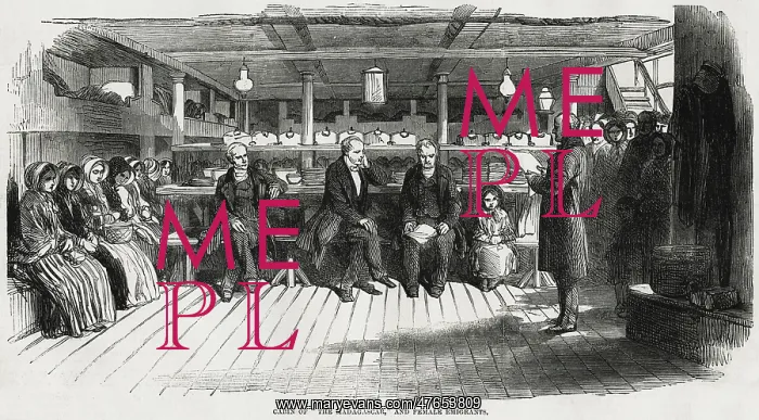 : Needlewomen emigrating to Australia aboard the Madagascar : Needlewomen emigrating to Australia aboard the Madagascar