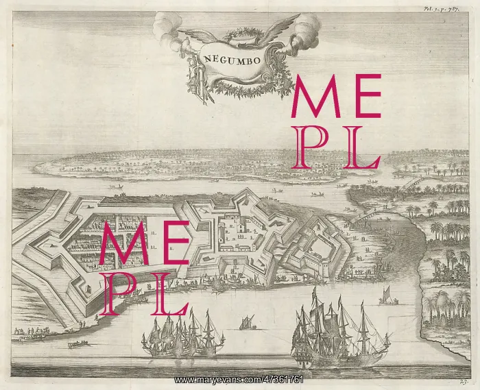 : NEGOMBO, SRI LANKA, 1671 : NEGOMBO, SRI LANKA, 1671