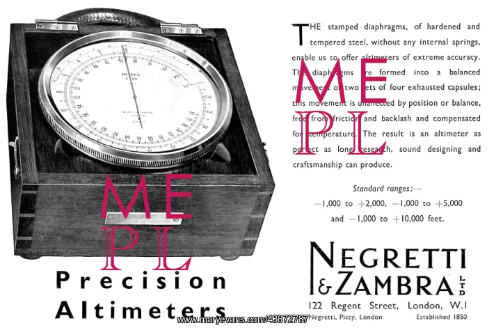 : Negretti & Zambra Precision Altimeters : Negretti & Zambra Precision Altimeters