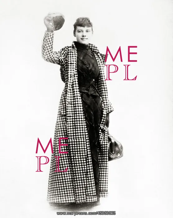 : Nellie Bly - Elizabeth Jane Cochran looking at : Nellie Bly - Elizabeth Jane Cochran looking at