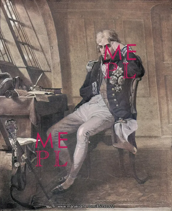 : Nelson in his cabin on the H.M.S. Victory : Nelson in his cabin on the H.M.S. Victory