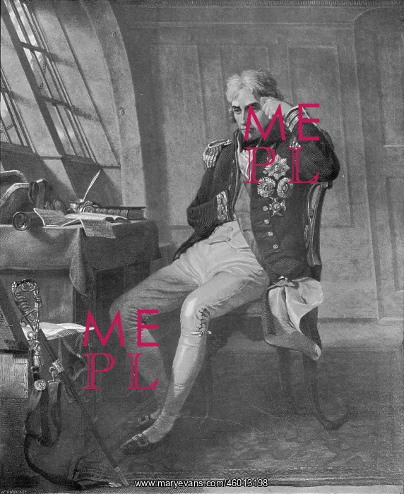 : Nelson in his cabin on the H.M.S. Victory : Nelson in his cabin on the H.M.S. Victory