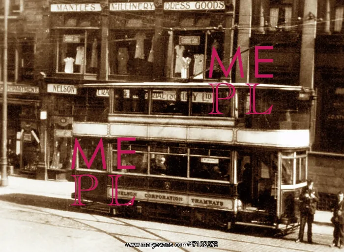 : Nelson Corporation tram, possibly 1920s : Nelson Corporation tram, possibly 1920s