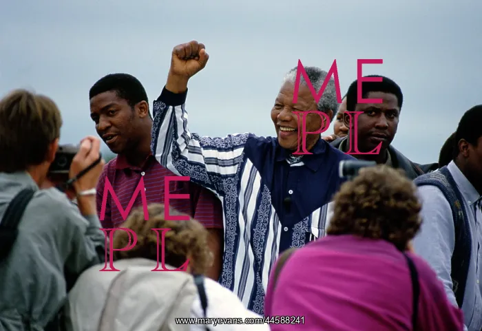 : Nelson Mandela, greets supporters and well-wishers : Nelson Mandela, greets supporters and well-wishers