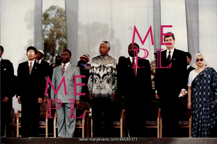 : Nelson Mandela unveiling the the constitution : Nelson Mandela unveiling the the constitution