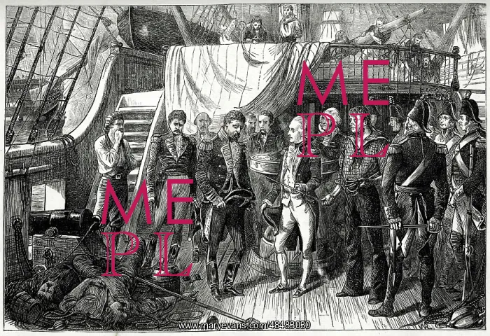 : Nelson receiving the swords on board the San Jose : Nelson receiving the swords on board the San Jose