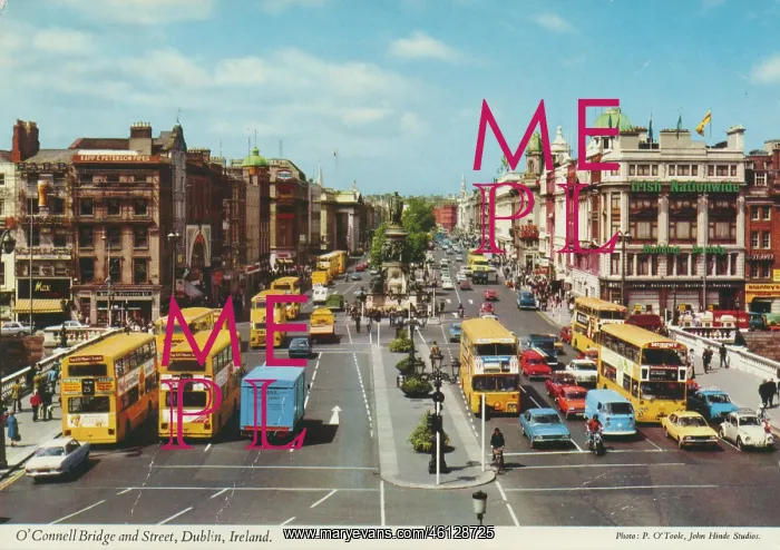 : Nelson's Pillar, O'Connell Street and Bridge, Dublin : Nelson's Pillar, O'Connell Street and Bridge, Dublin