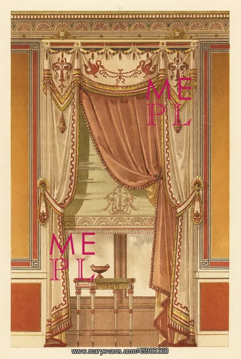 : Neo-Greco-style wall hanging, circa 1900 : Neo-Greco-style wall hanging, circa 1900