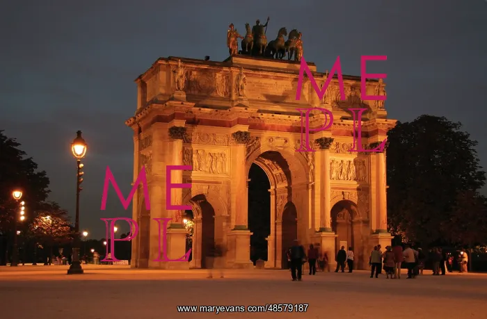 : Neoclassical Art. Arch of Victory of The Carrousel (Arc the : Neoclassical Art. Arch of Victory of The Carrousel (Arc the