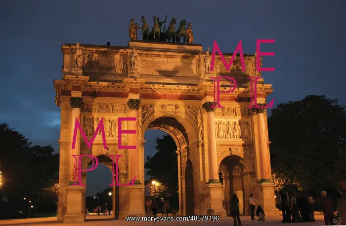 : Neoclassical Art. Arch of Victory of The Carrousel (Arc the : Neoclassical Art. Arch of Victory of The Carrousel (Arc the