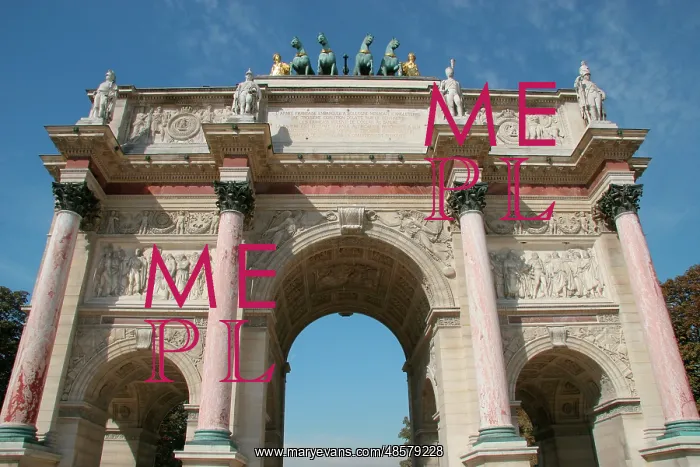 : Neoclassical Art. Arch of Victory of The Carrousel (Arc the : Neoclassical Art. Arch of Victory of The Carrousel (Arc the