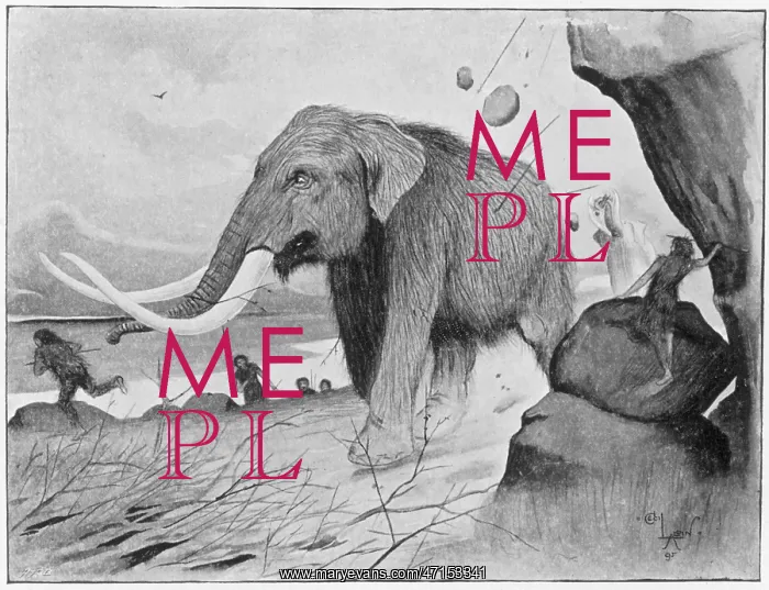 : Neolithic mammoth hunt : Neolithic mammoth hunt