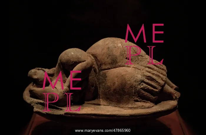 : Neolithic Period. The Sleeping Lady. Clay statuette : Neolithic Period. The Sleeping Lady. Clay statuette
