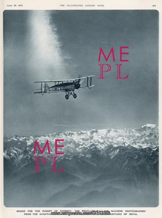 : NEPAL / EVEREST APRIL 1933 : NEPAL / EVEREST APRIL 1933