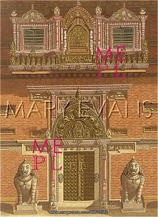: NEPAL / PATAN BRONZE GATE : NEPAL / PATAN BRONZE GATE