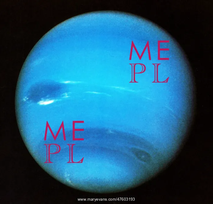 : Neptune photographed by the Voyager 2 probe in 1989, with the Great Dark Spot : Neptune photographed by the Voyager 2 probe in 1989, with the Great Dark Spot