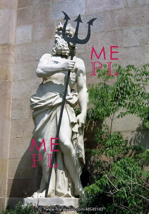  : Neptune. XIX century sculpture. Citadel Park. Barcelona. Catalonia. Spain