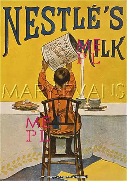 : NESTLES MILK AD 1900 : NESTLES MILK AD 1900
