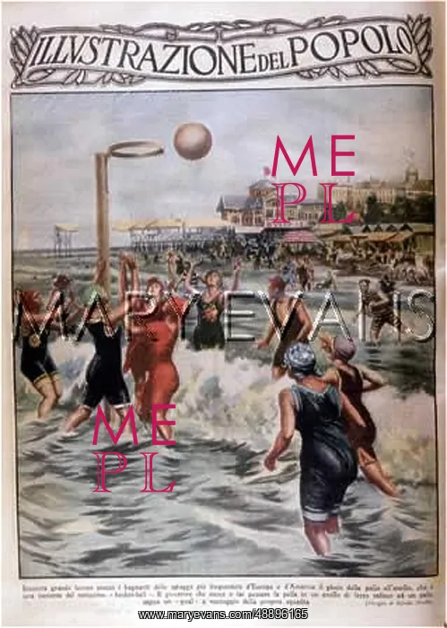 : NETBALL IN THE SURF 1924 : NETBALL IN THE SURF 1924