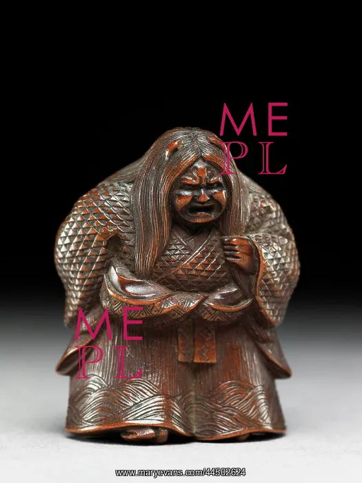 : Netsuke in the form of Kiyohime : Netsuke in the form of Kiyohime