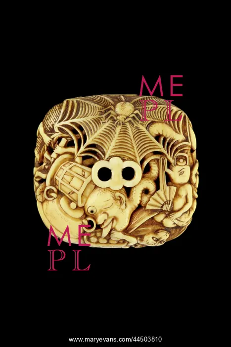 : Netsuke - ryusa type - retainer of Minamoto no Yorimitsu : Netsuke - ryusa type - retainer of Minamoto no Yorimitsu