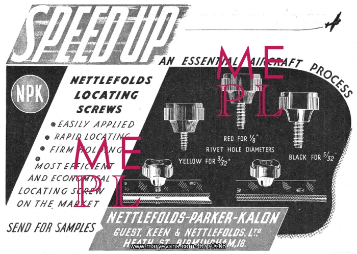 : Nettlefold-Parker-Kalon Locating Screws : Nettlefold-Parker-Kalon Locating Screws