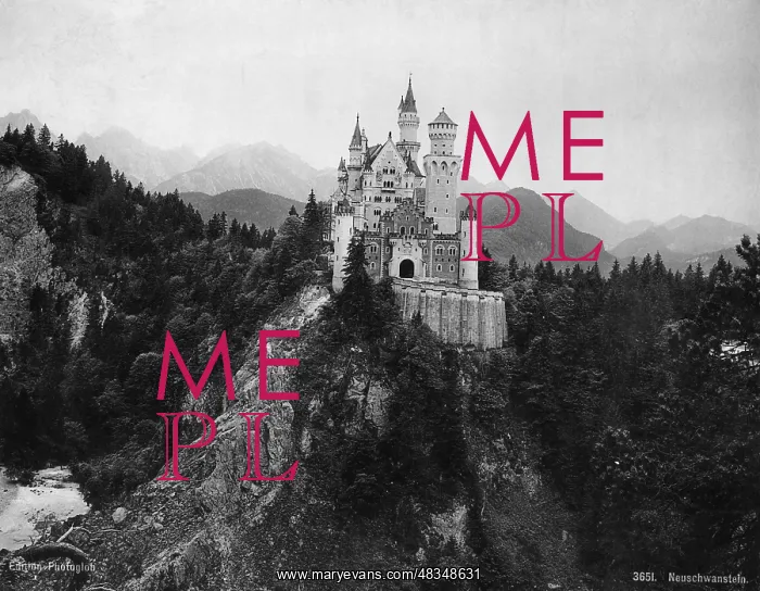 : Neuschwanstein Castle, 1910 : Neuschwanstein Castle, 1910