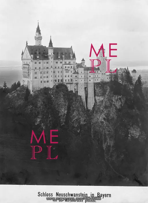 : Neuschwanstein Castle, 1911 : Neuschwanstein Castle, 1911