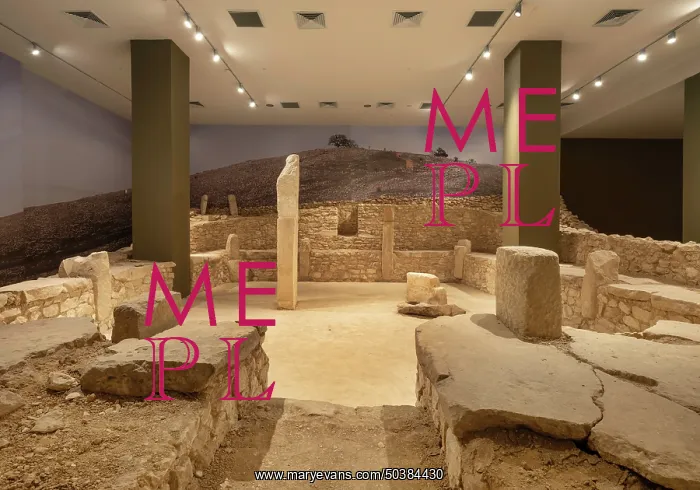 : Nevali Cori reconstruction, Sanliurfa Museum, Urfa, Turkey : Nevali Cori reconstruction, Sanliurfa Museum, Urfa, Turkey